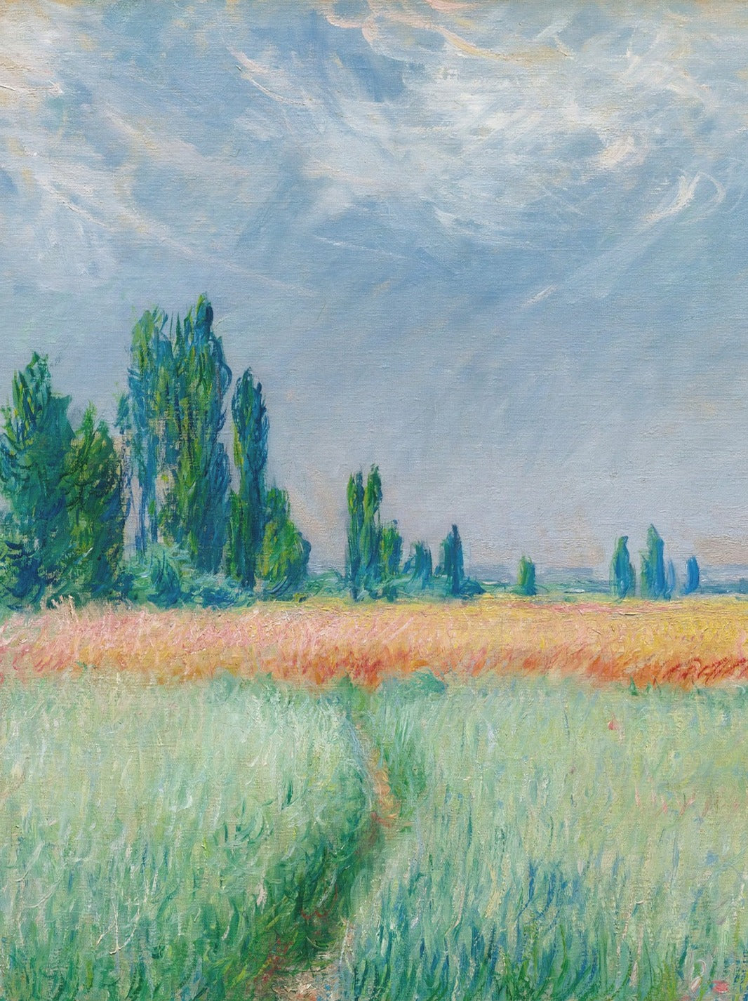 Landscape With Grass Field Poster