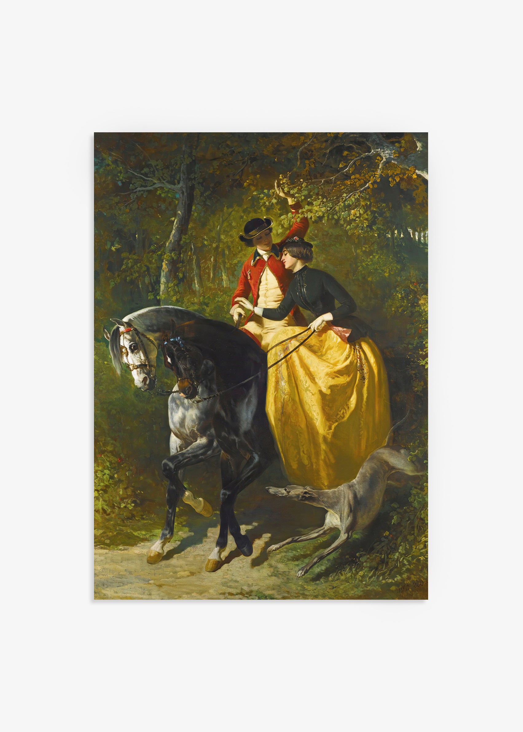 L’entrée au Bois Horses Print