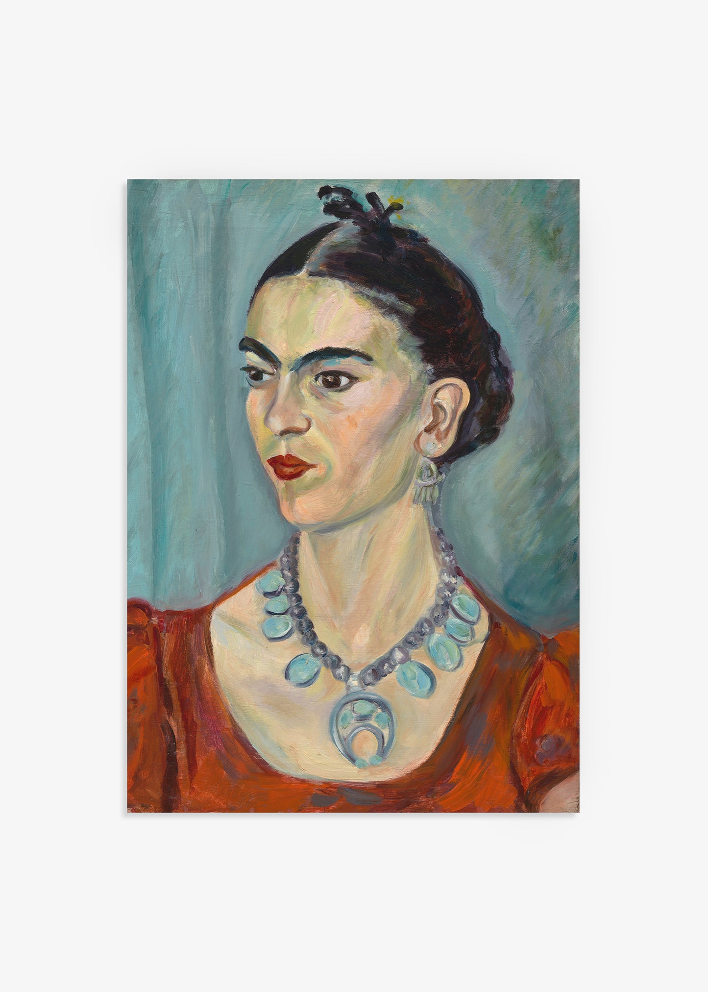 Frida Kahlo Portrait Print Front View