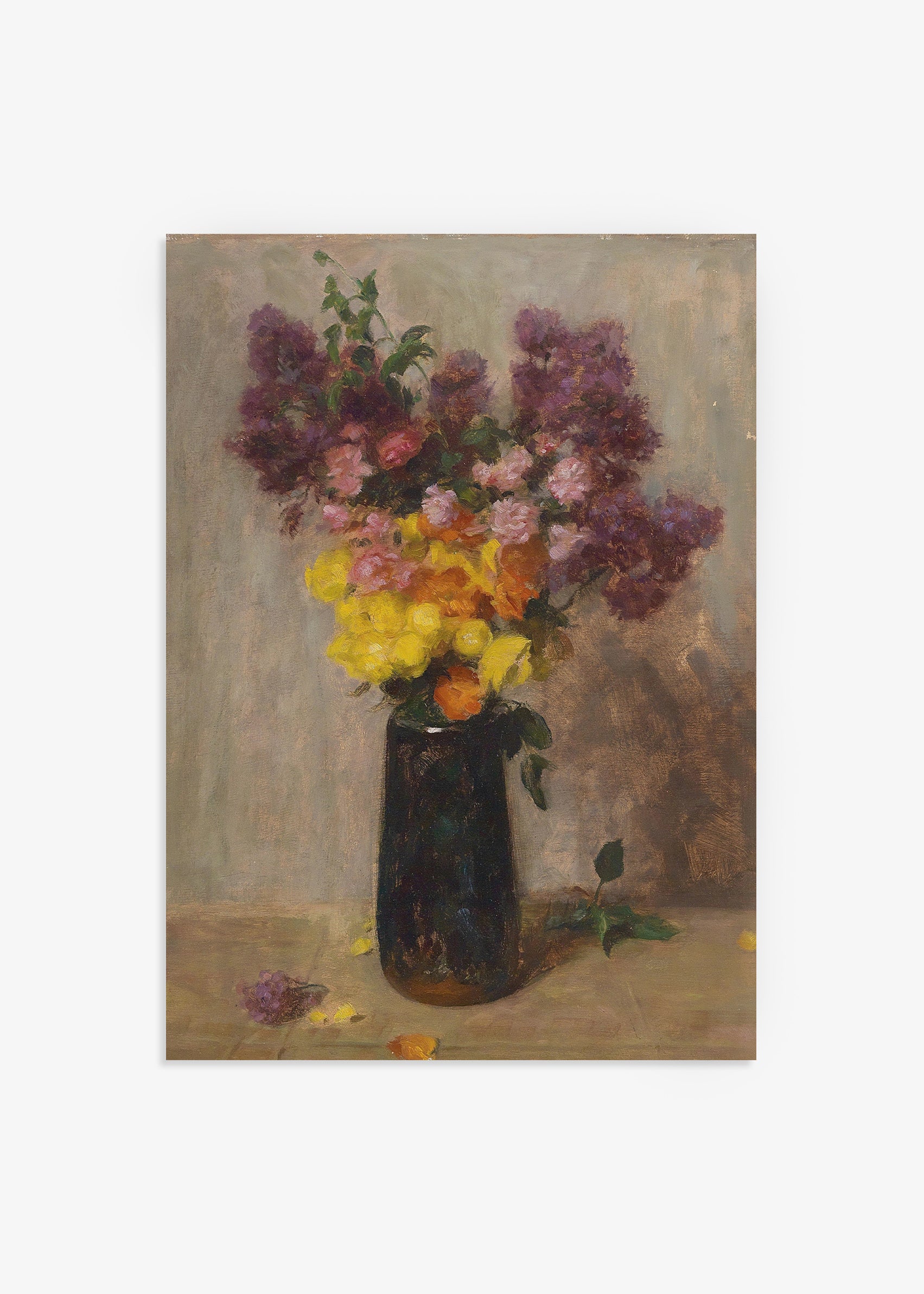 Bouquet On Table Still Life Print