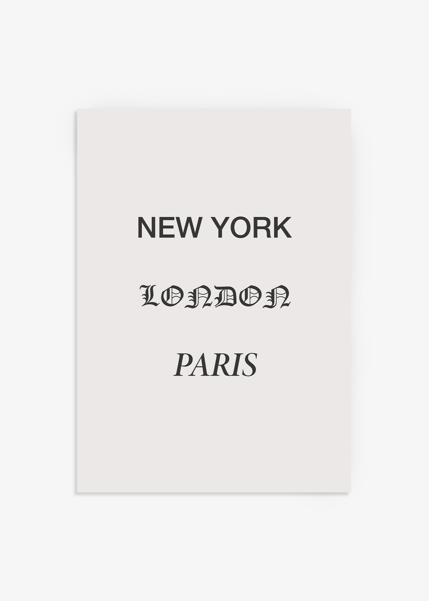 Major Cities Art Print