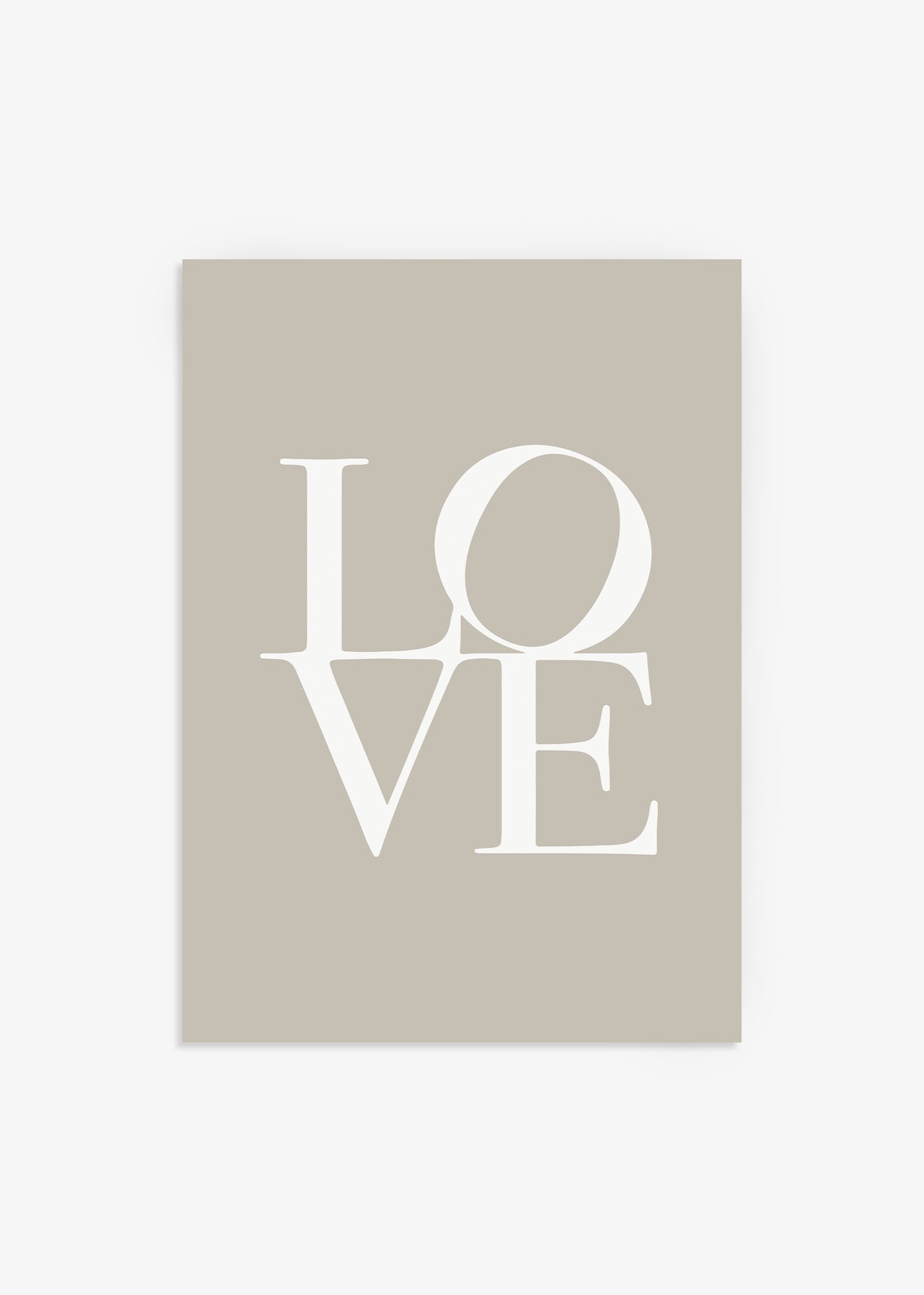 Love in Taupe Poster