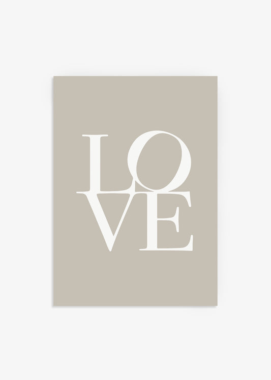 Love in Taupe Poster
