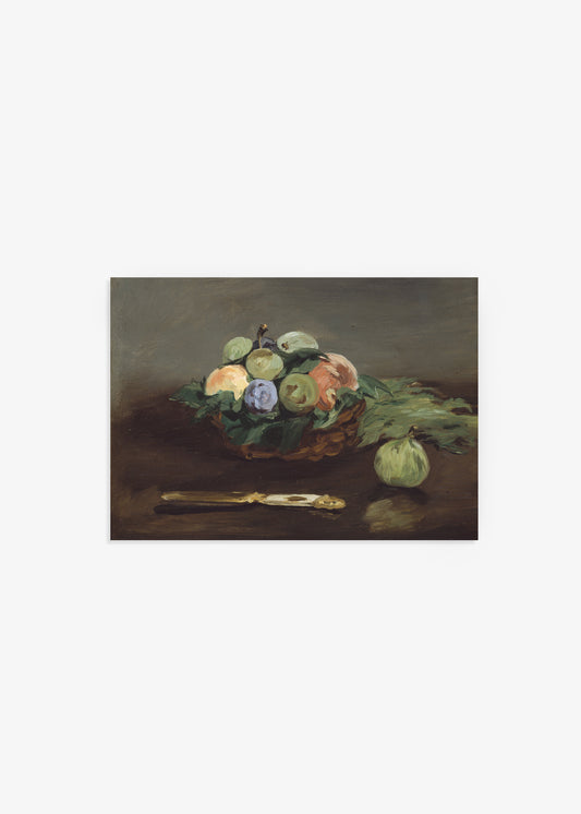 Basket of Fruit by Édouard Manet Poster