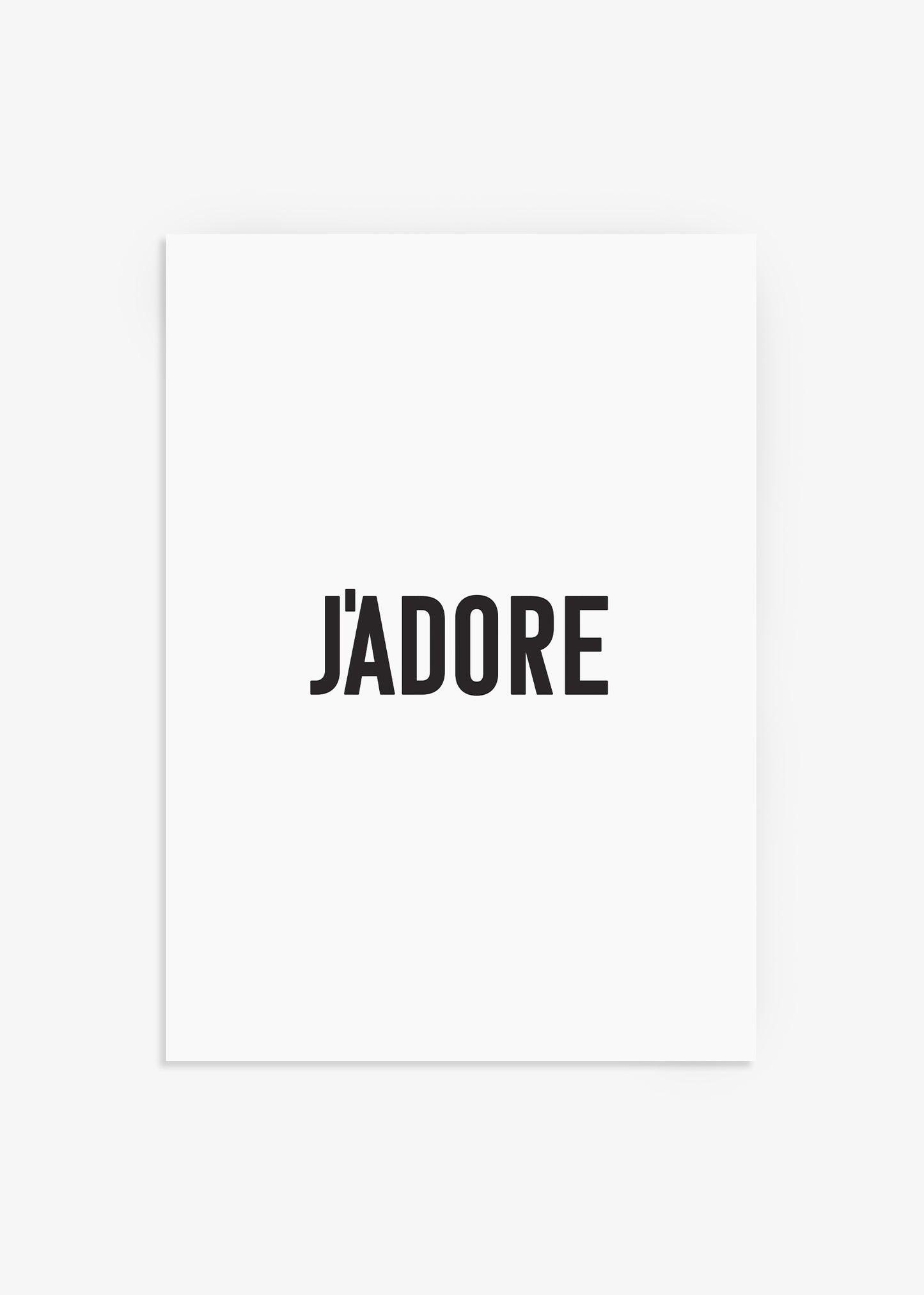 J'adore Fashion Print