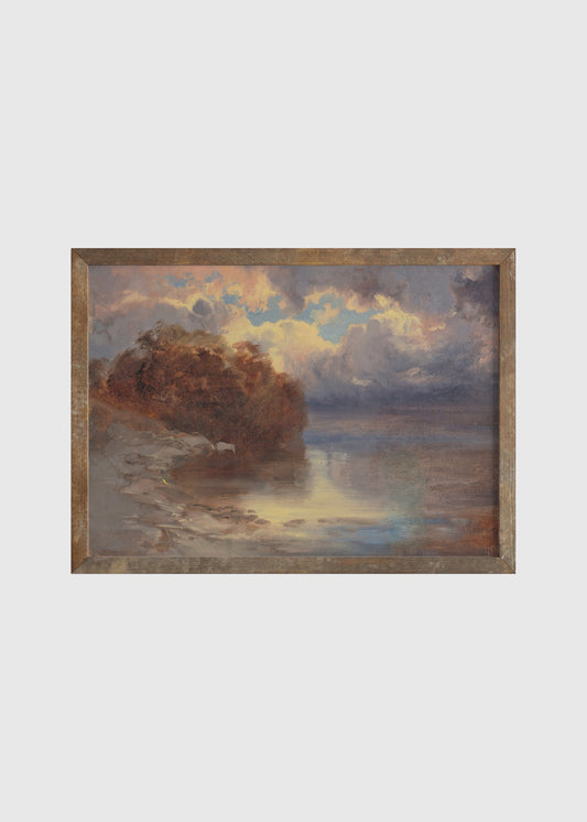 Cloudy Landscape Poster