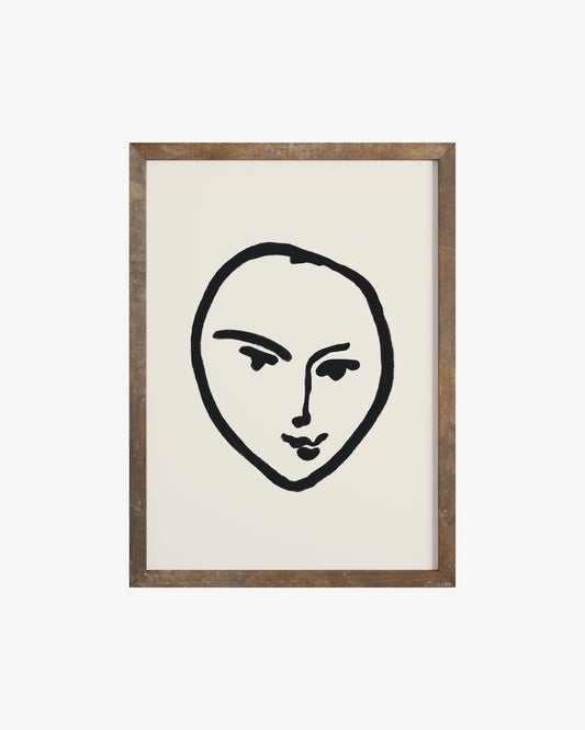 Abstract Face Poster