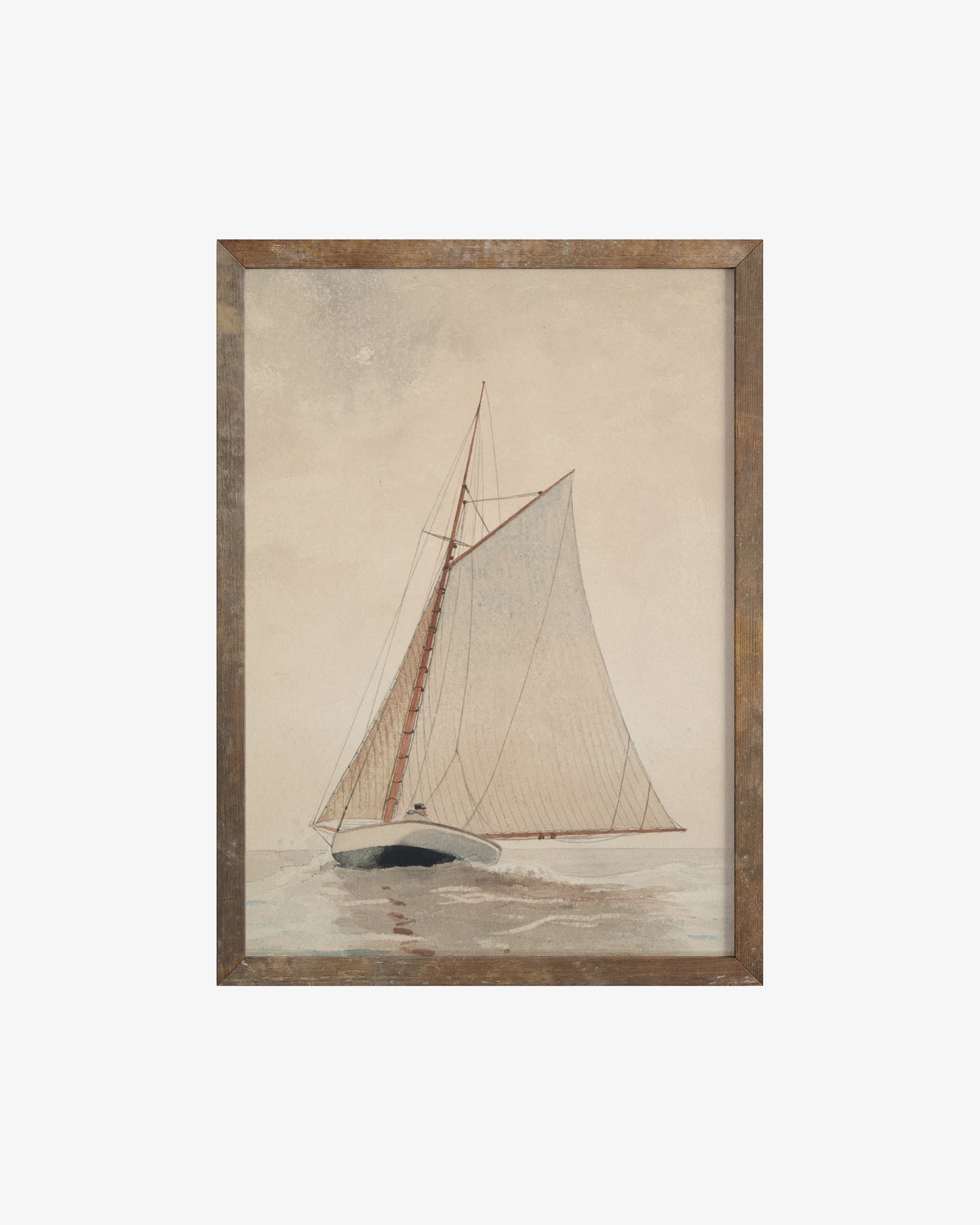 Sailing off Gloucester Print